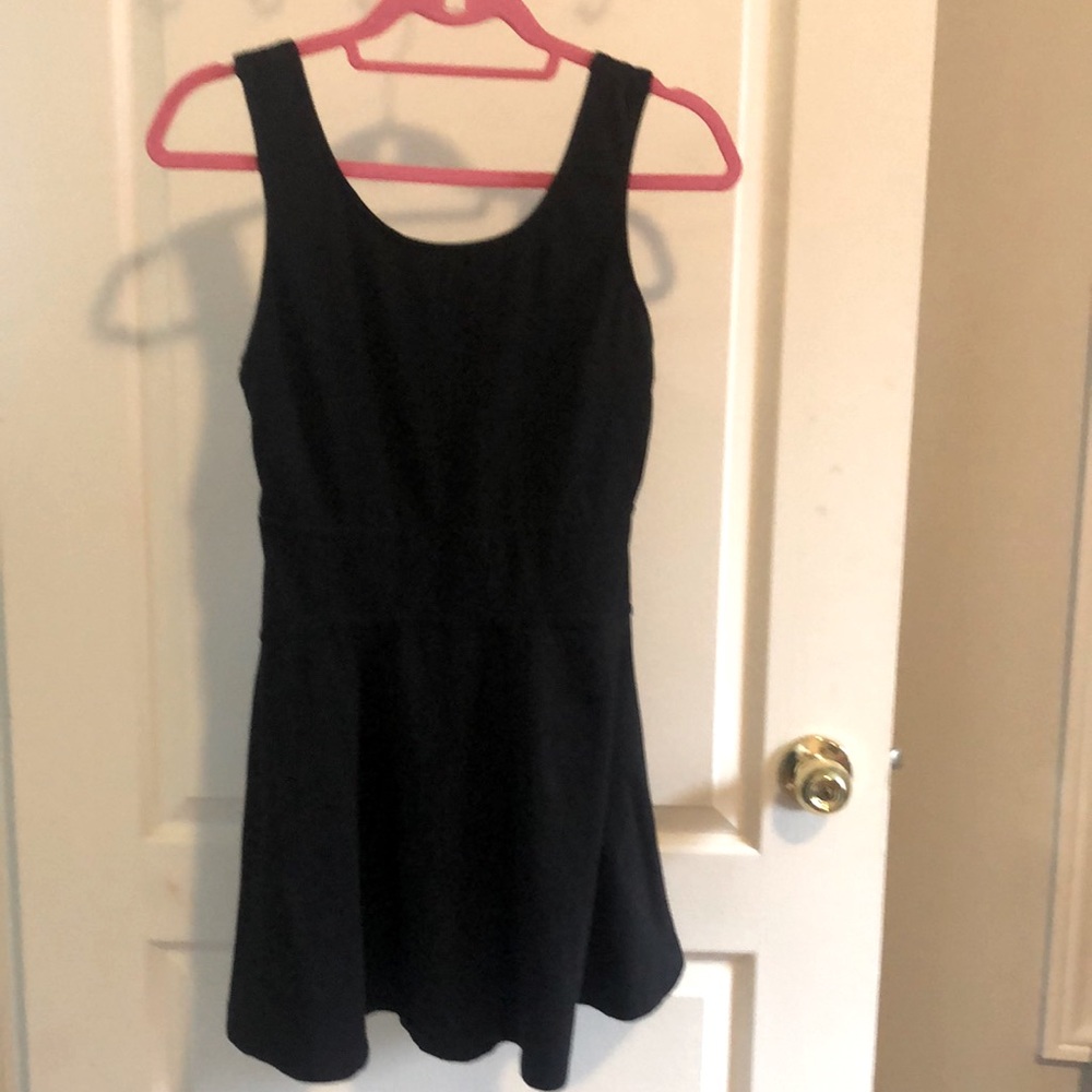 Black mini dress